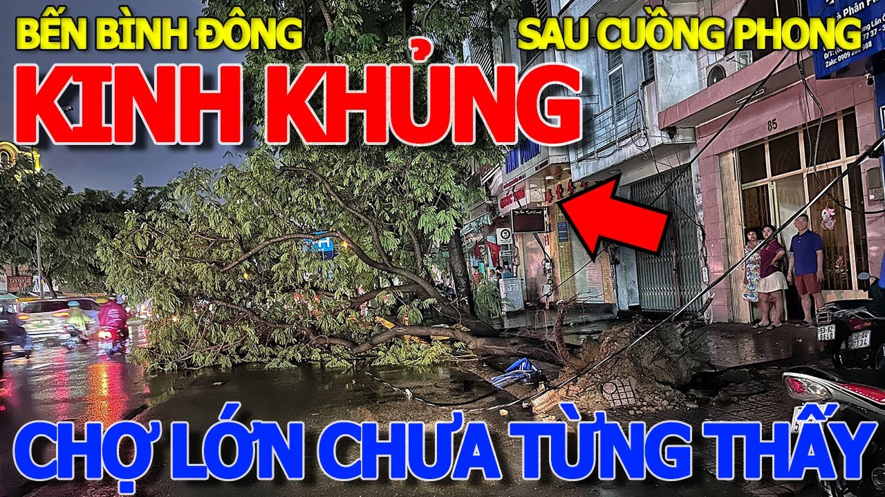 Hết hồn CHUYỆN GÌ XẢY RA hiện trường BẾN BÌNH ĐÔNG CHỢ LỚN CHƯA TỪNG THẤY - CHỢ BA ĐÌNH XÓM CỦI