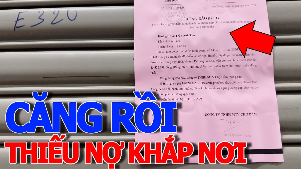 Căng rồi THIẾU NỢ KHẮP NƠI - hàng loạt sạp đóng cửa CHỢ ĐẦM NHA TRANG buồn thảm chưa từng thấy