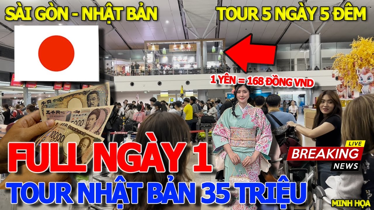 DU LỊCH NHẬT 35 TRIỆU - NGÀY 1 FULL HÀNH TRÌNH BAY ĐÊM VIETJET & LẦN ĐẦU KHÁM PHÁ OSAKA JAPAN