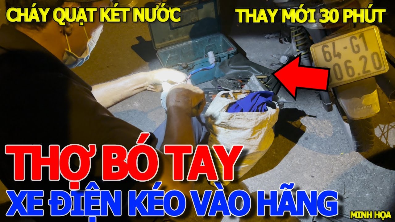 Chạy xe điện LÀ TOANG RỒI ? PHẢI KÉO VÔ HÃNG THỢ NGOÀI BÓ TAY - QUẠT TẢN NHIỆT KÉT NƯỚC HONDA CITY