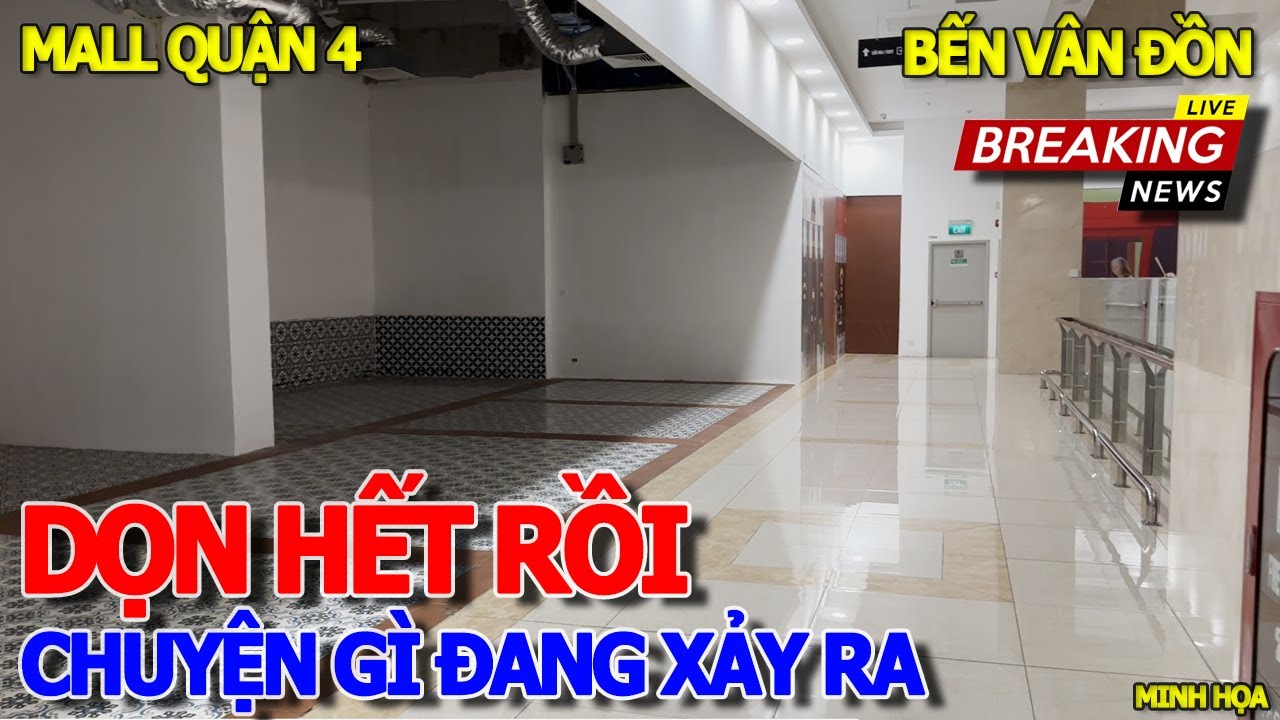 Quá ớn lạnh DỌN ĐI ĐÂU HẾT RỒI - HÀNG LOẠT SHOP "TRỐNG VẮNG" KHÔNG AI THUÊ - MALL QUẬN 4 BẾN VÂN ĐỒN