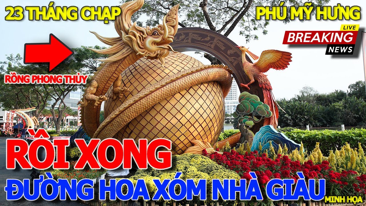 Mùa tết NHIỀU ĐẠI GIA BANH CÀNG PHÁ SẢN - CẬN CẢNH ĐƯỜNG HOA PHÚ MỸ HƯNG & HỘI CHỢ TẾT KHU NHÀ GIÀU