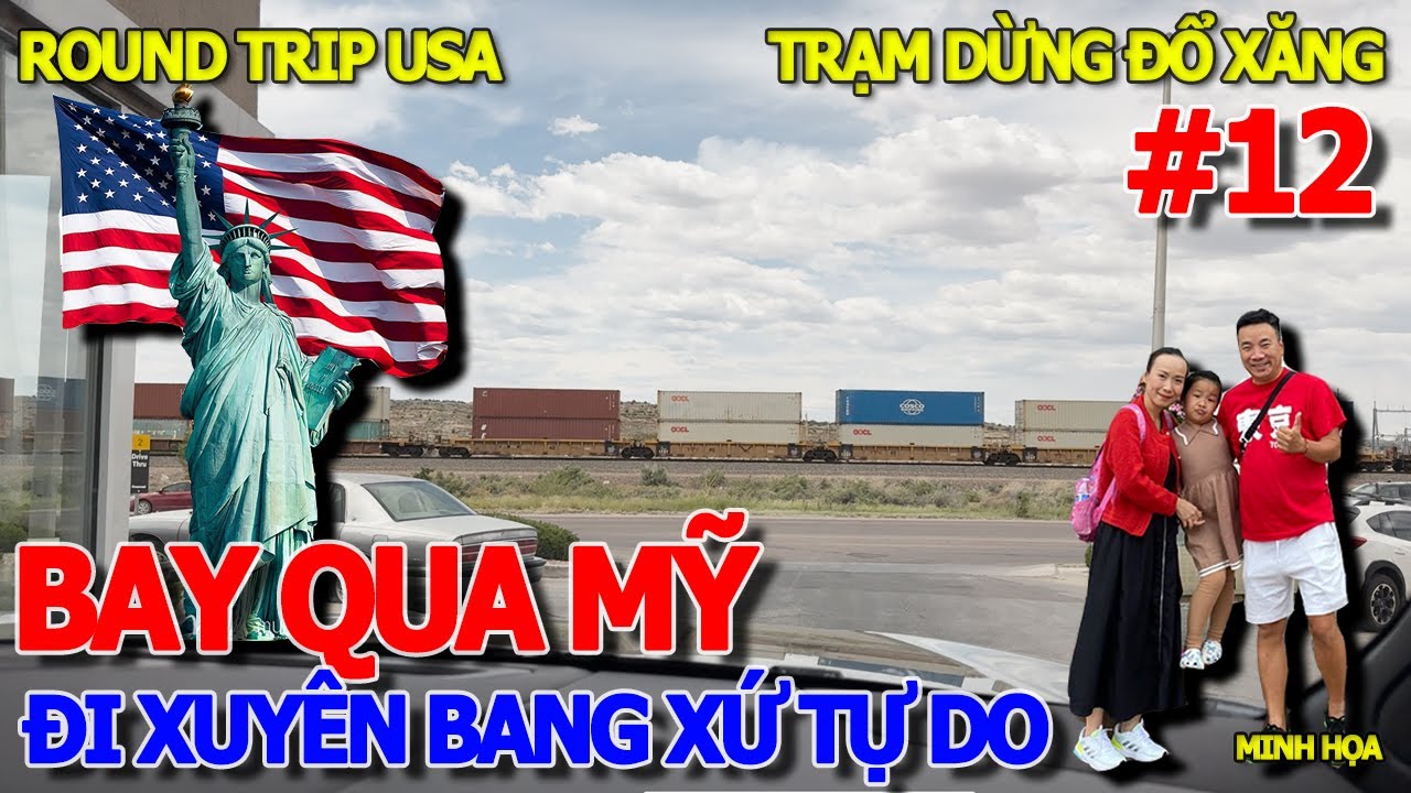 Lần đầu BAY QUA MỸ KHÁM PHÁ XỨ THIÊN ĐƯỜNG - XUYÊN BANG TỪ CALI ĐẾN WHITE HOUSE - ĐỔ XĂNG TRẠM DỪNG