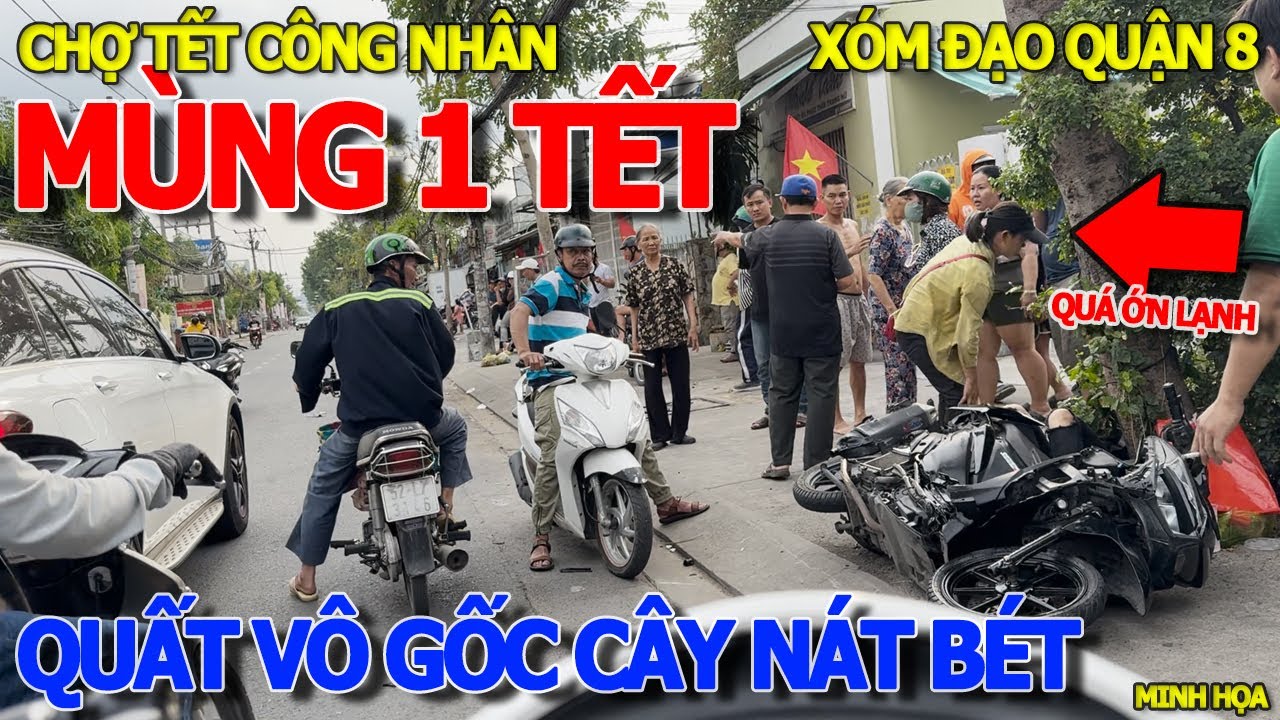 Quá ngỡ ngàng CHỢ TẾT CÔNG NHÂN CHỜ KHÁCH MỎI MÒN - XÓM ĐẠO QUẬN 8 DỌN HANG ĐÁ CHƠI TẾT GIÁP THÌN