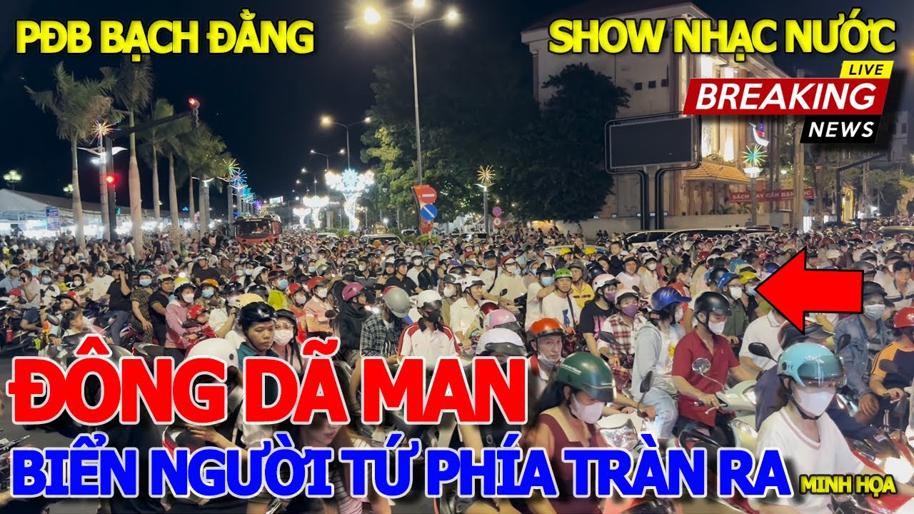 Phố đi bộ THẤT THỦ RỒI - BIỂN NGƯỜI BAO VÂY TỨ PHÍA TRÀN RA ĐI XEM SHOW NHẠC NƯỚC BÌNH DƯƠNG