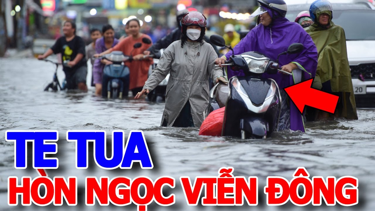 Thảm quá SÀI GÒN HÒN NGỌC VIỄN ĐÔNG mênh mông biển nước - MÙA MƯA TỤ NƯỚC BƠI LỘI KHẮP NƠI QUẬN 7