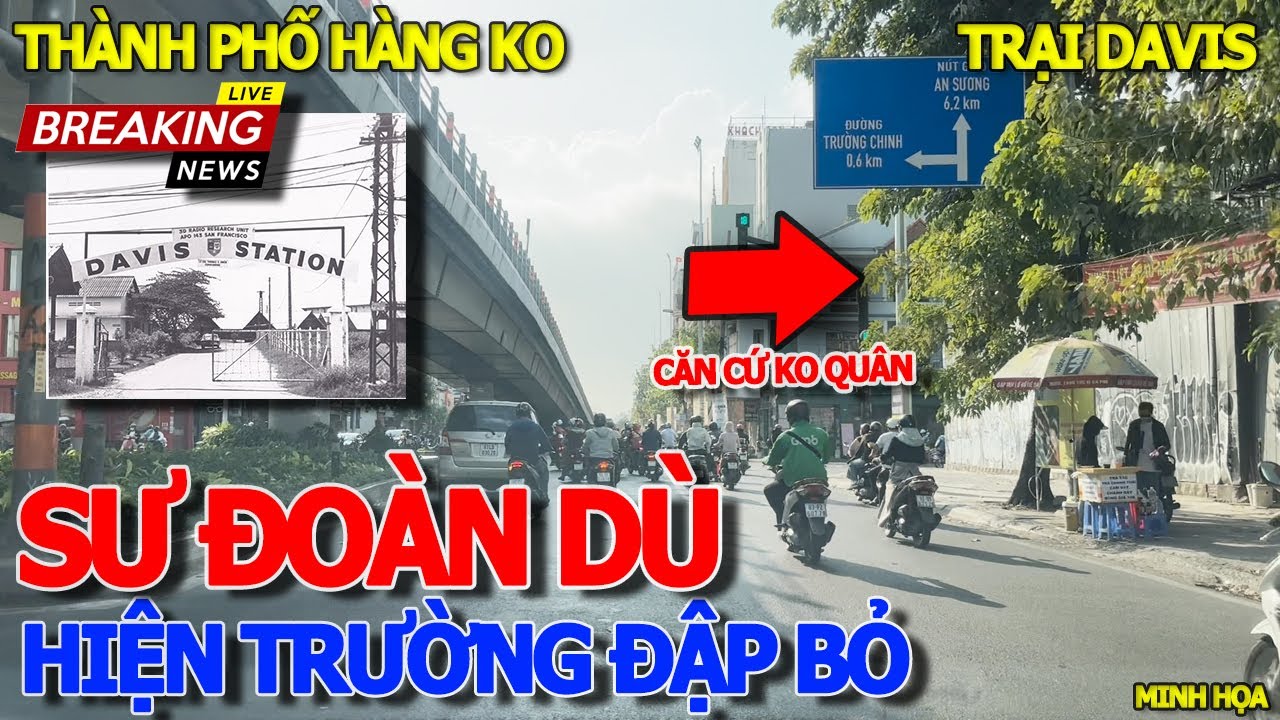 Hiện trường HÀNG CHỤC CĂN NHÀ THÁO DỠ ĐẬP BỎ - SƯ ĐOÀN DÙ "TRẠI DAVIS" & THÀNH PHỐ HÀNG KHÔNG SÀIGÒN