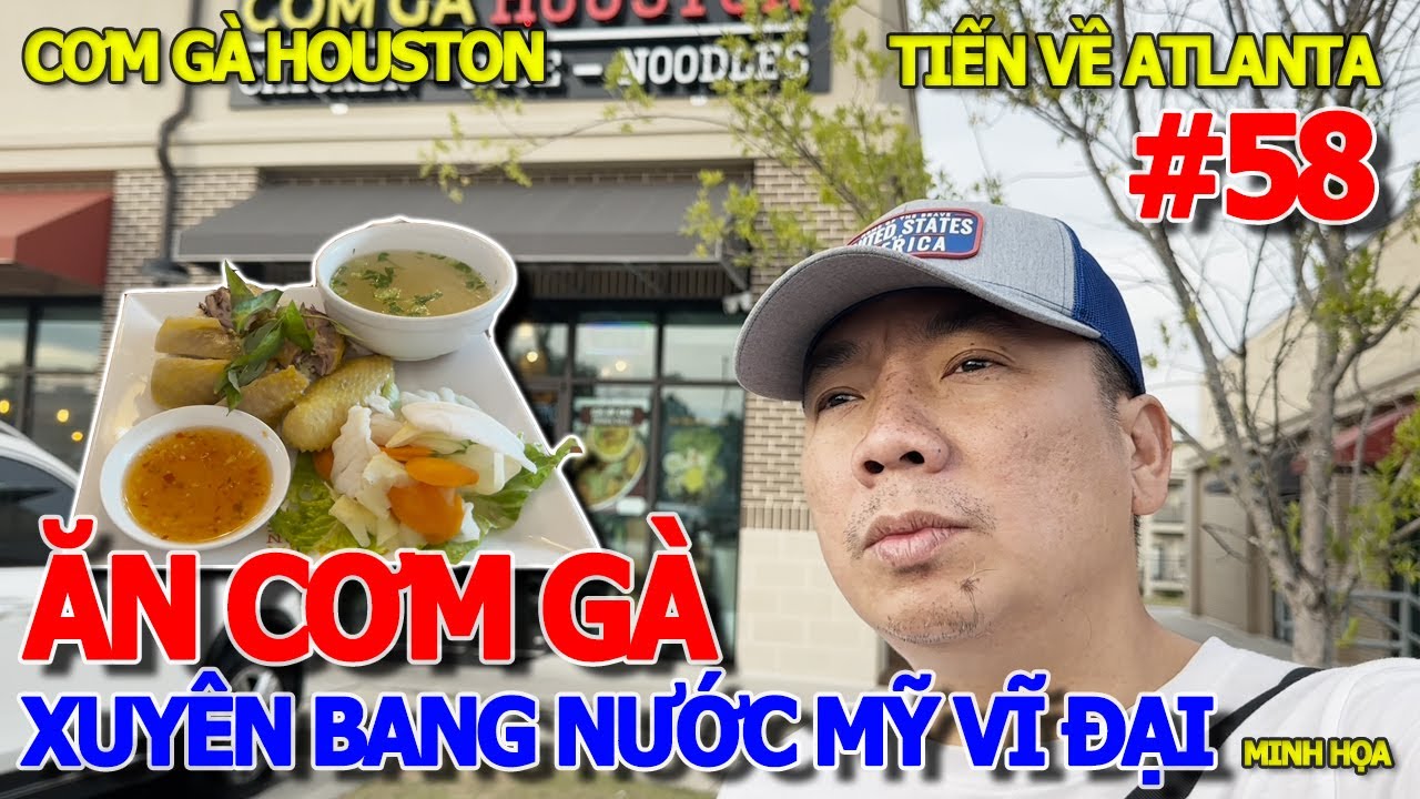 LẦN ĐẦU QUA MỸ - TIẾN THẲNG VỀ TÒA BẠCH ỐC HÀNH TRÌNH XUYÊN BANG MỸ - ĂN CƠM GÀ HOUSTON TẠI ATLANTA