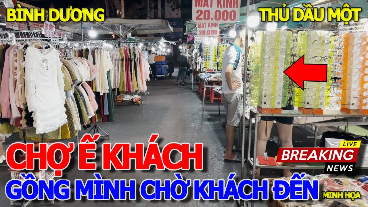 Quá bất ngờ CHỢ ĐÊM THỦ DẦU MỘT - GỒNG MÌNH CHỜ KHÁCH MUA SẮM SHOPPING & KHU ẨM THỰC ĂN UỐNG RA SAO