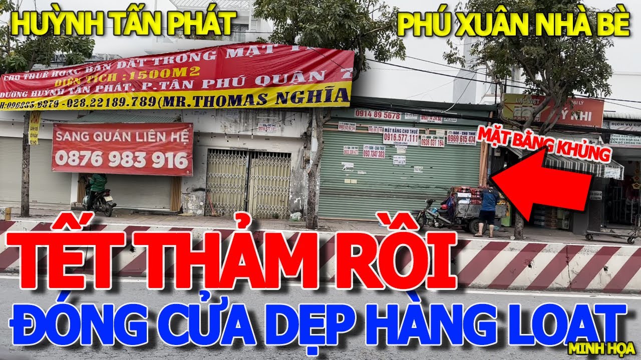 Đại gia tháo chạy PHÁ SẢN ĐÓNG CỬA HÀNG LOẠT NHÀ MẶT TIỀN KHỦNG - NGẬP BÍT ĐƯỜNG KHU CHỢ PHÚ XUÂN