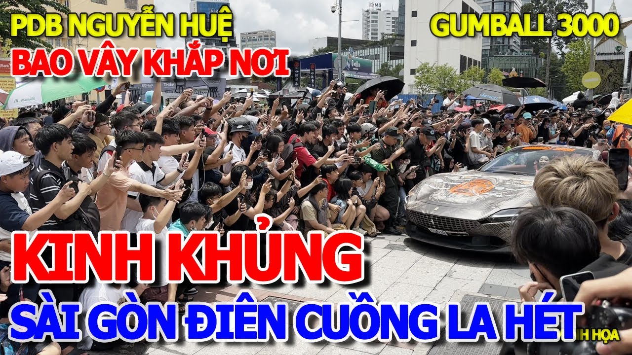 GIÂY PHÚT BÙNG NỔ - SÀI GÒN ĐIÊN CUỒNG LA HÉT ĐOÀN SIÊU XE LĂN BÁNH TẠI GUMBALL 3000 ĐƯỜNG LÊ LỢI