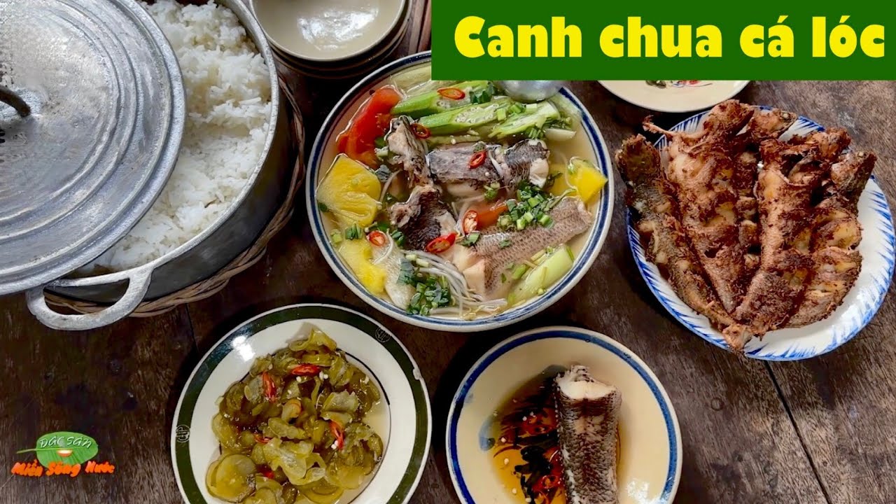 Canh chua cá lóc miệt đồng - Cá lóc chiên sả thơm nồng tình quê | Đặc sản miền sông nước