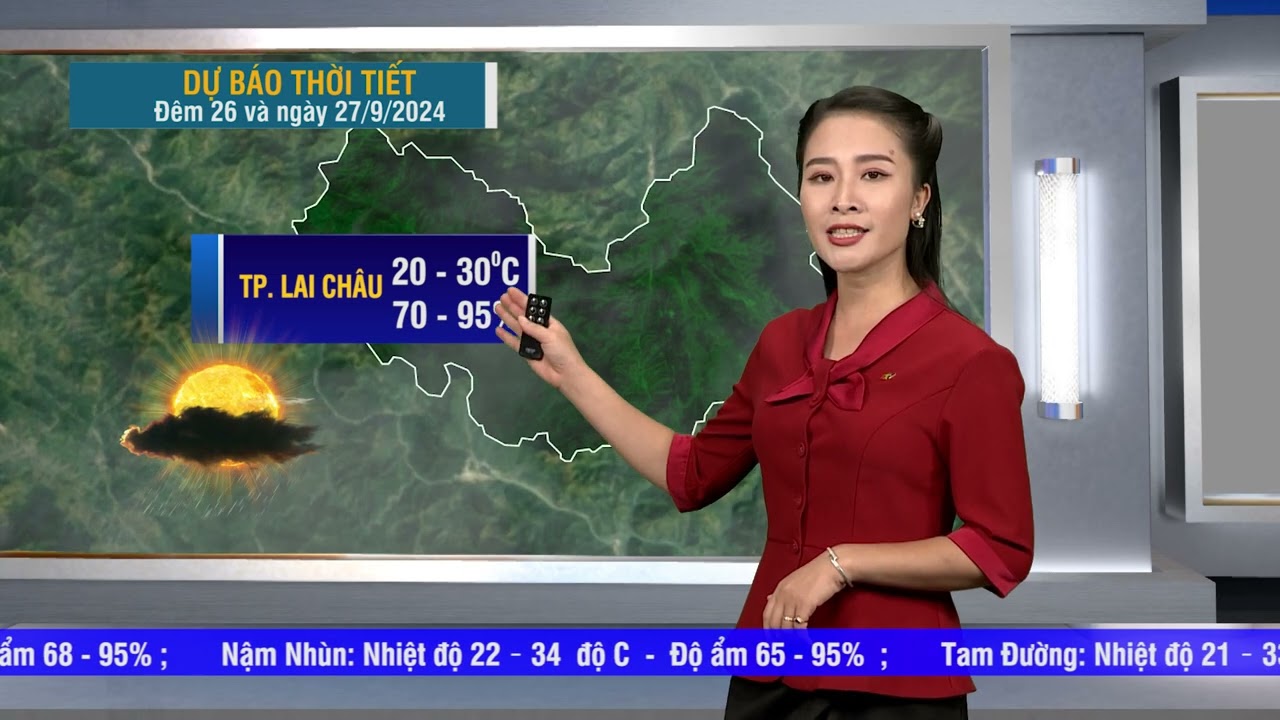 Dự báo thời tiết Lai Châu, ngày 27/09/2024