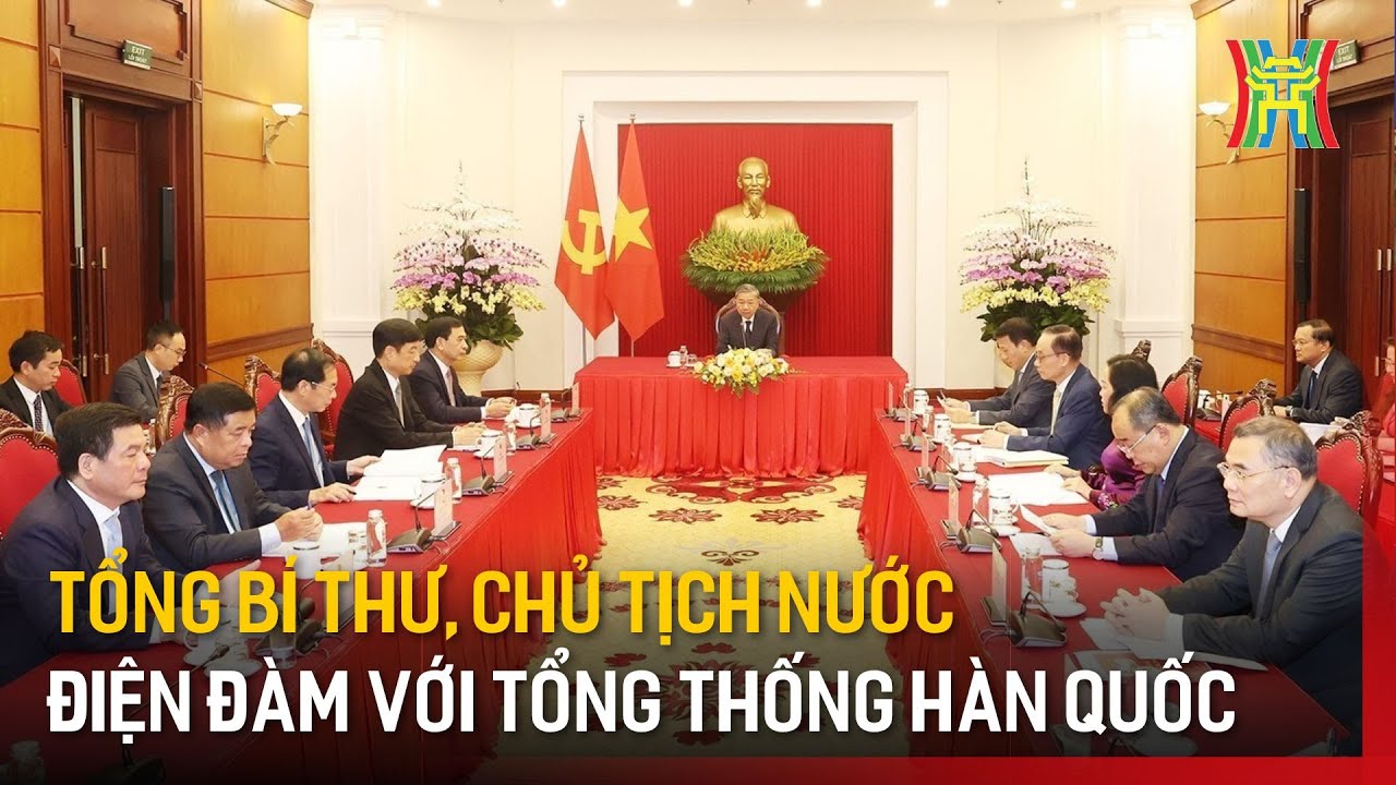 Tổng Bí thư, Chủ tịch nước điện đàm với Tổng thống Hàn Quốc | Tin tức