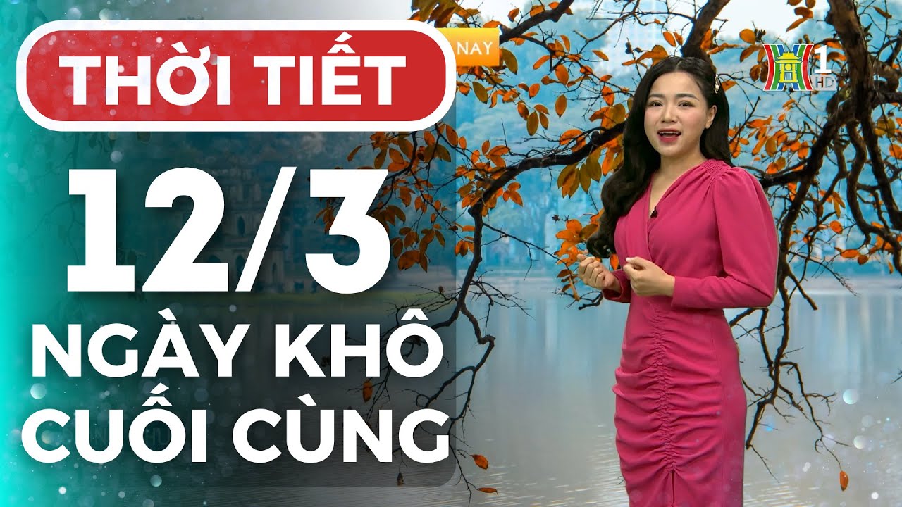 Dự báo thời tiết Thủ đô Hà Nội hôm nay 12/3/2024 | Thời tiết hôm nay | Dự báo thời tiết mới nhất