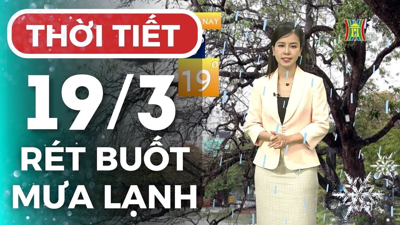 Dự báo thời tiết Thủ đô Hà Nội hôm nay 19/3/2024 | Thời tiết hôm nay | Dự báo thời tiết mới nhất