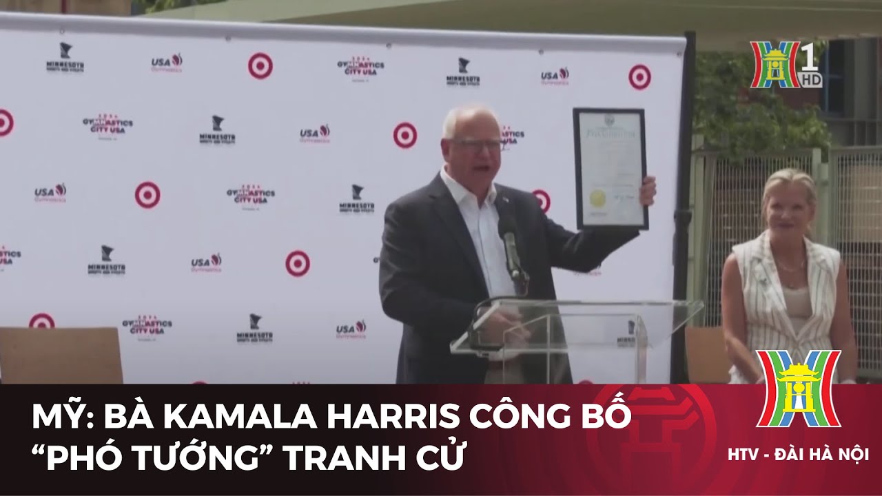 Mỹ: Bà Kamala Harris công bố “phó tướng” tranh cử | Tin tức | Tin quốc tế