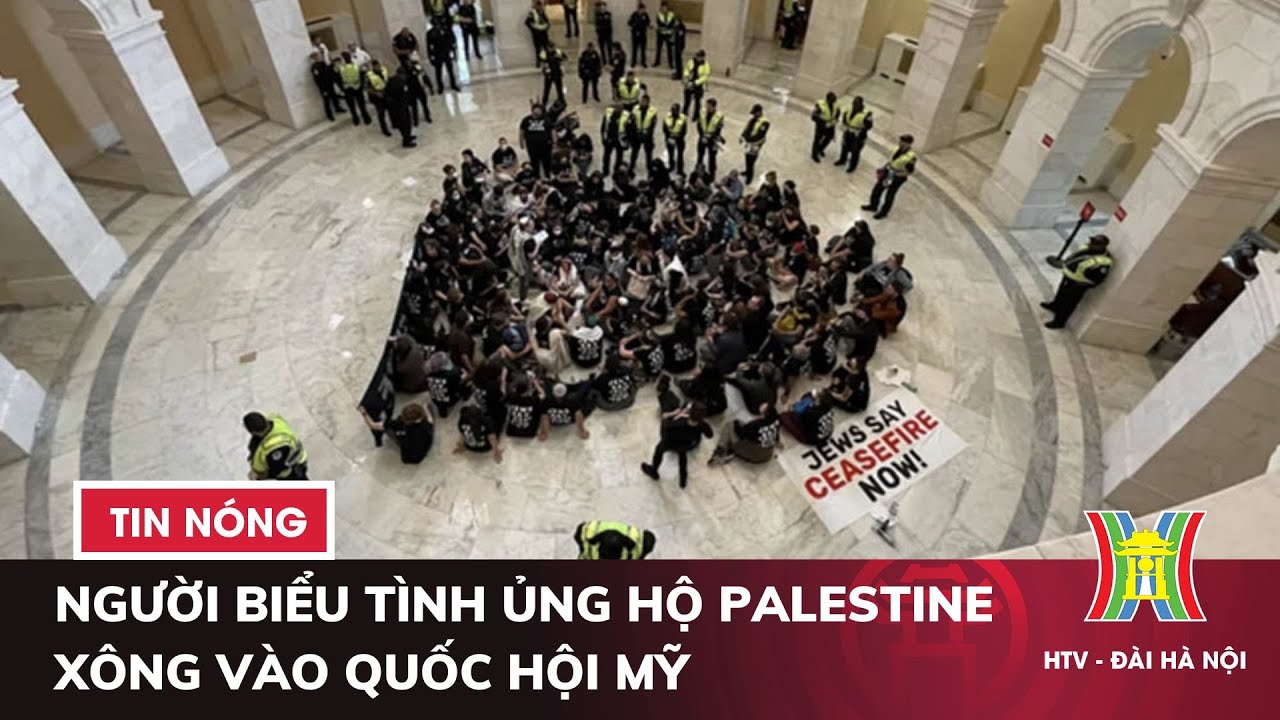 Người biểu tình ủng hộ Palestine xông vào Quốc hội Mỹ | Tin thế giới