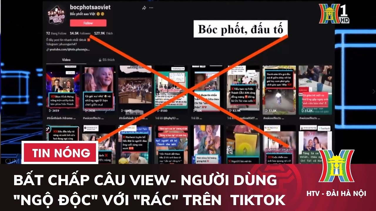 Bất chấp câu view- Người dùng "ngộ độc" với "rác" trên nền tảng Tiktok | Tin tức