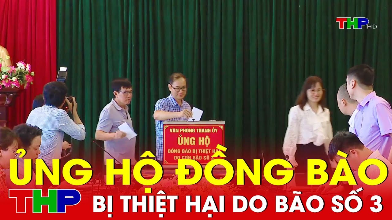 Ủng hộ đồng bào bị thiệt hại do bão số 3