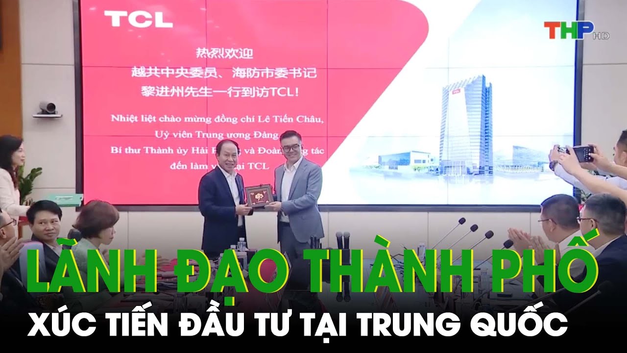 Lãnh đạo thành phố xúc tiến đầu tư tại Trung Quốc