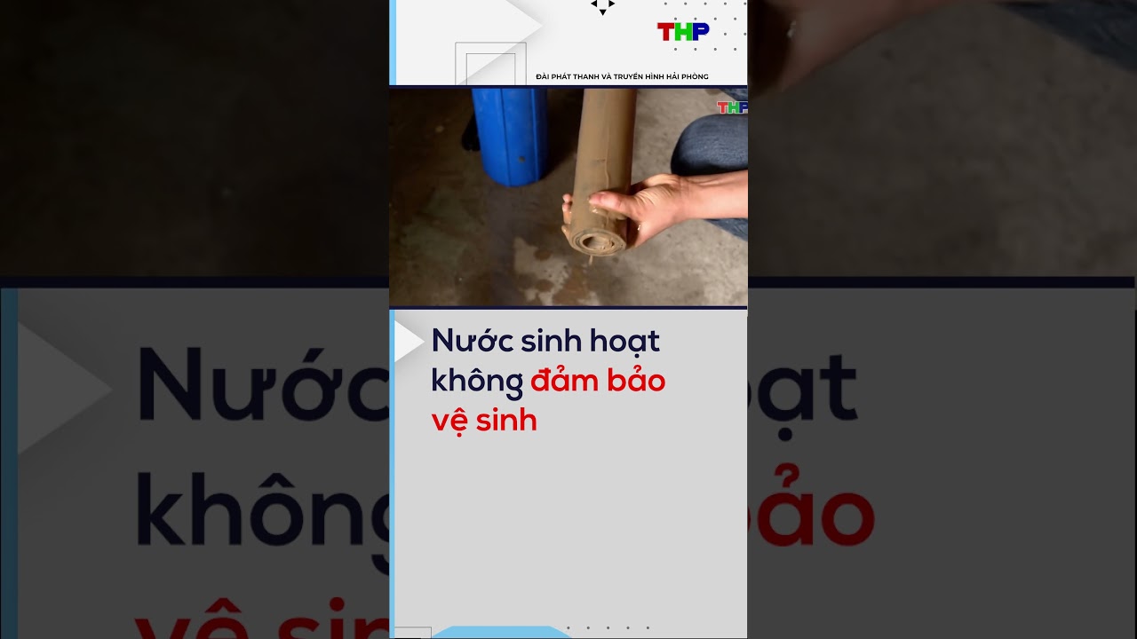 Nước sinh hoạt không đảm bảo vệ sinh