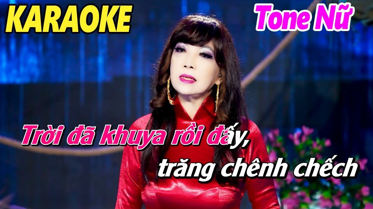 Mưa Đêm Ngoại Ô Karaoke Tone Nữ Bảo Yến - Beat Chuẩn Dễ Hát