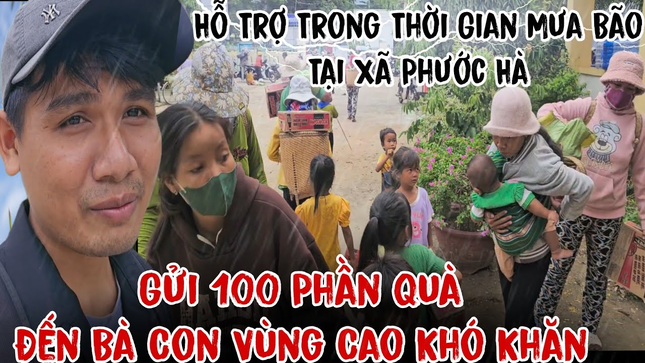 Tuyệt Vời Bà Con Vùng Núi Vui Mừng Khi Nhận Được 100 Phần Quà Trong Thời Gian Mưa Bão...