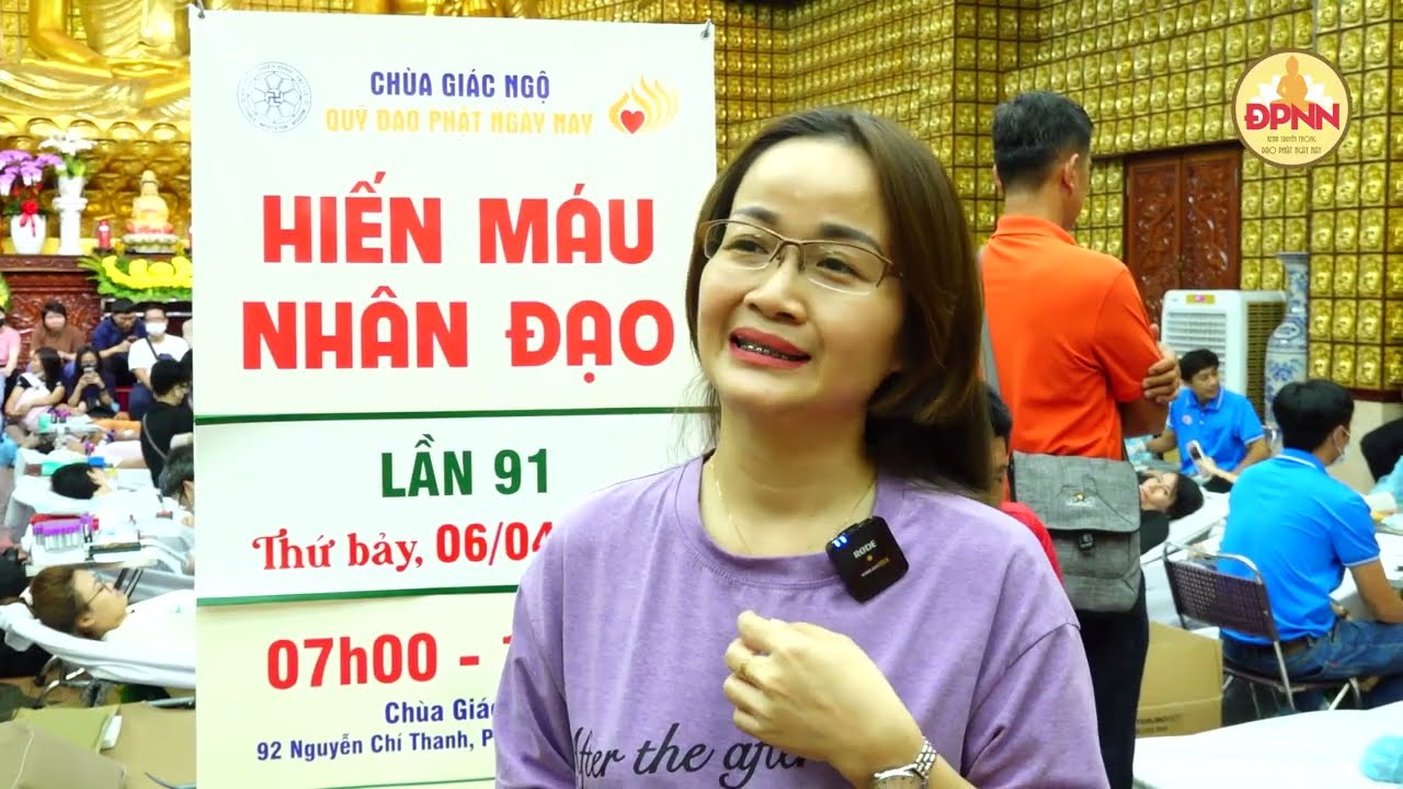 Chương trình Hiến máu nhân đạo lần thứ 91 tại Chùa Giác Ngộ  thu hút 450 lượt tình nguyện viên