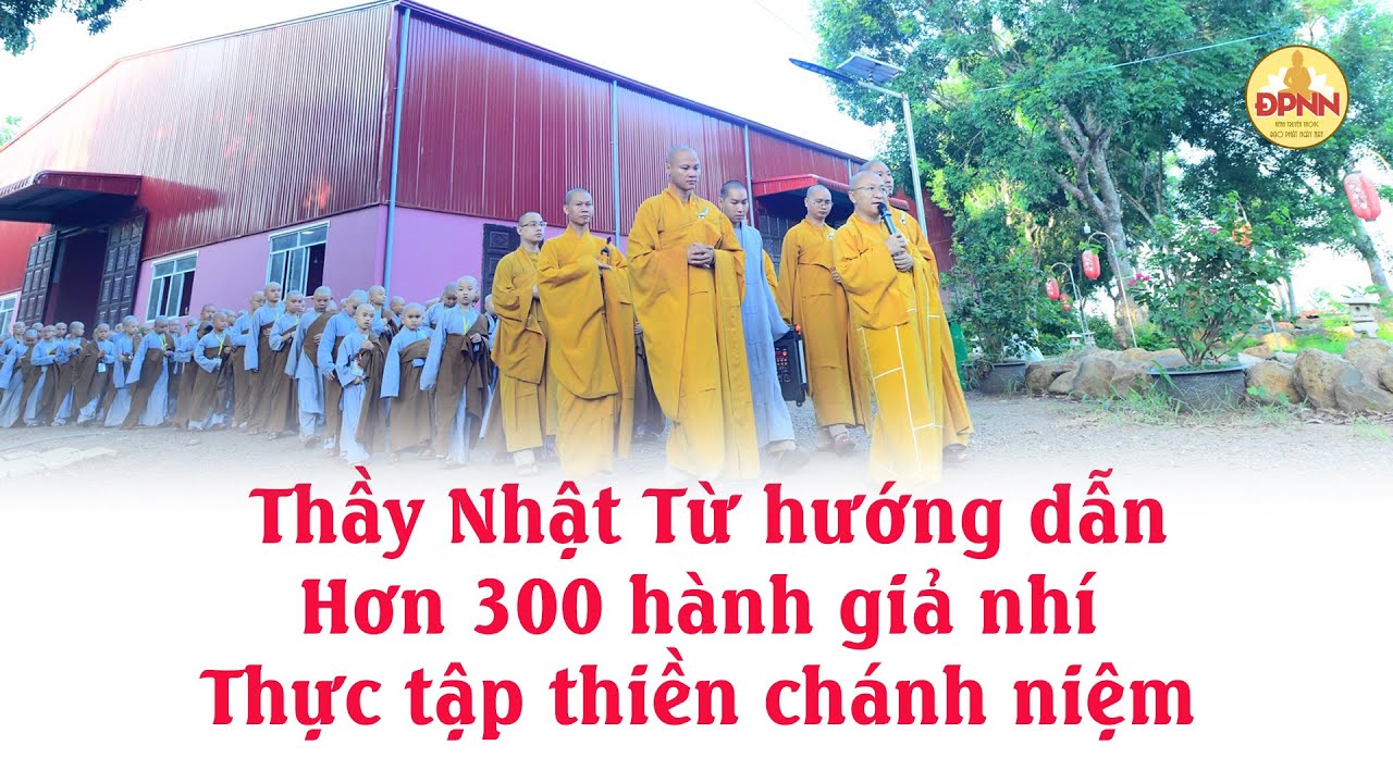 Thầy Nhật Từ hướng dẫn hơn 300 hành giả nhí Thực tập thiền chánh niệm tỉnh giác trên từng bước chân