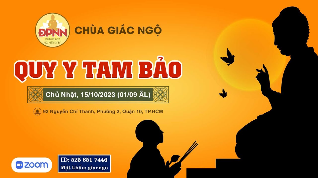 🔴 Trực tiếp: LỄ LÀM CON PHẬT (QUY Y TAM BẢO) tại Chùa Giác Ngộ, ngày 15-10-2023