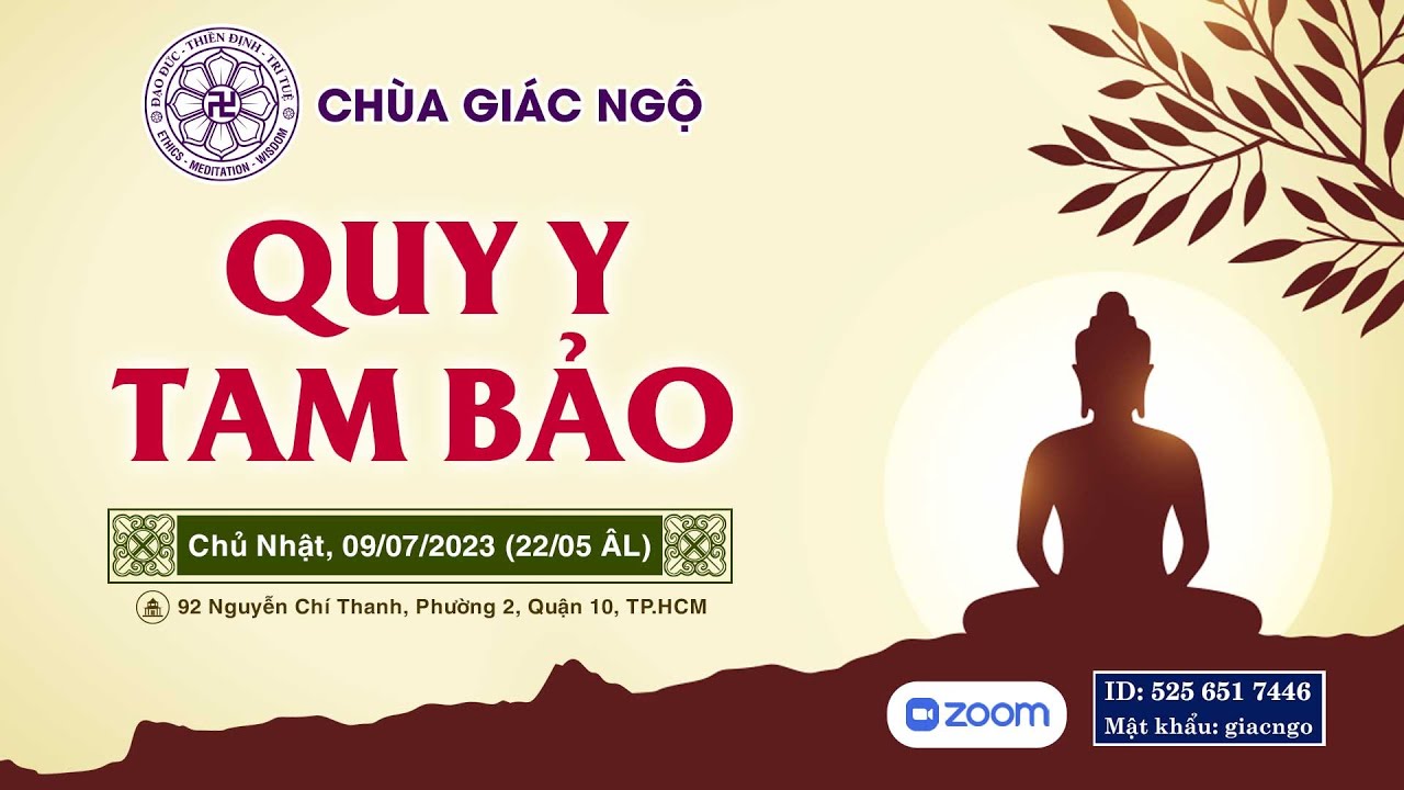 🛑Trực tiếp: LỄ QUY Y TAM BẢO tại Chùa Giác Ngộ, ngày 09-07-2023