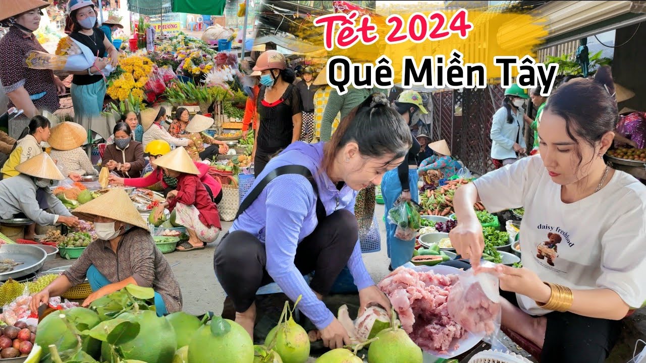 Quá dễ thương CHỢ CÁI BÈ Tết 2024 - Nhiều người "THAN KHÓC" cận kề ngày Tết