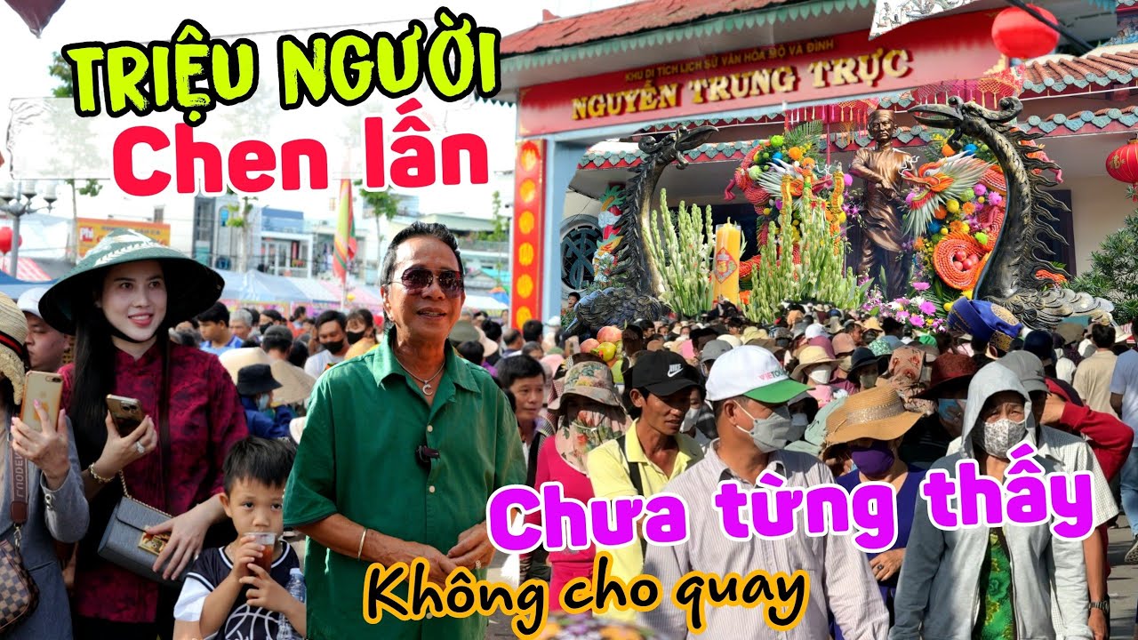 Triệu người chen lấn, xô đẩy đi Lễ Ông NGUYỄN TRUNG TRỰC - Nấu cơm từ thiện cũng không cho quay?