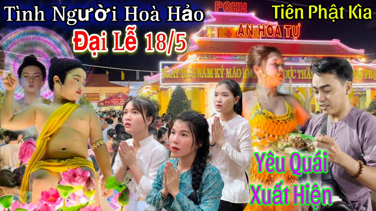 Đại Lễ Kính Mừng Ngày Đức Thầy Khai Sáng Đạo Phật Giáo Hòa Hảo 18/5/2024 Đông Nghẹt Người Xem Xe Hoa