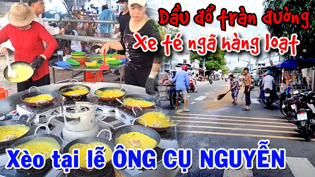 Hàng Loạt Xe Ngã Kỳ Lạ Đường Đi Và Rạch Giá Nơi Lễ Hội Ông Cụ Nguyễn Trung Trực