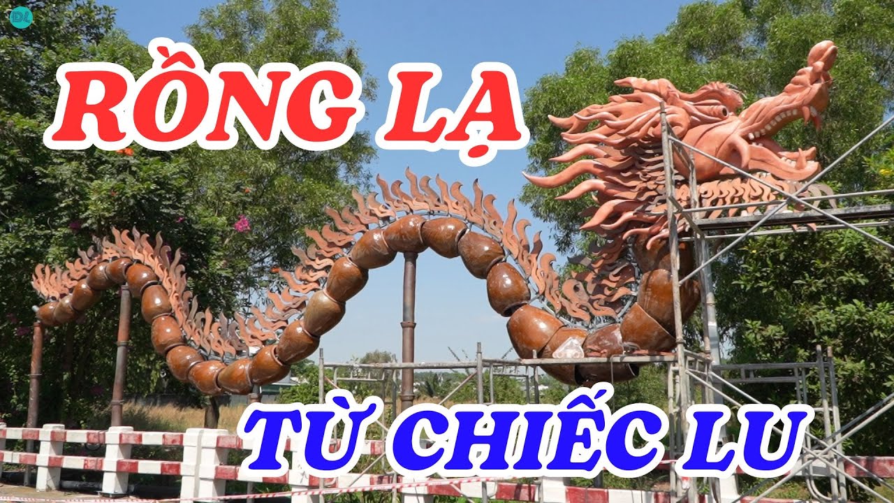 Xuất hiện 2 chú rồng được làm bằng hàng ngàn chiếc lu, hủ - ĐỘC LẠ BÌNH DƯƠNG