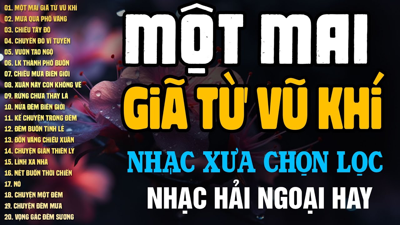 NHẠC XƯA HẢI NGOẠI CHỌN LỌC HAY | Một Mai Giã Từ Vũ Khí, Mưa Qua Phố Vắng