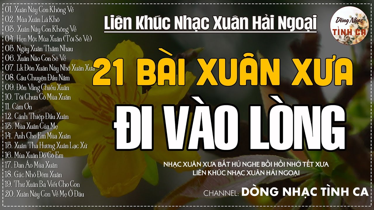 LK NHẠC XUÂN ĐẶC BIỆT - XUÂN NÀY CON KHÔNG VỀ - Nhạc Xuân Xưa Bất Hủ HAY NHẤT MỌI THỜI ĐẠI