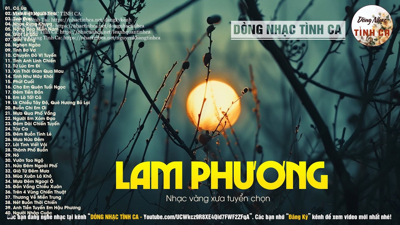 LAM PHƯƠNG | Cỏ Úa, Vĩnh Biệt Người Tình - Những Tình Khúc Lam Phương Nhẹ Nhàng Đi Vào Lòng Người