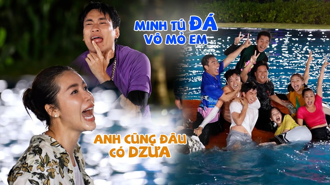 Kiều Minh Tuấn "méc" Minh Tú đá vô mỏ, Ngô Kiến Huy đẩy nhẹ Puka xuống nước | 2 Ngày 1 Đêm #40