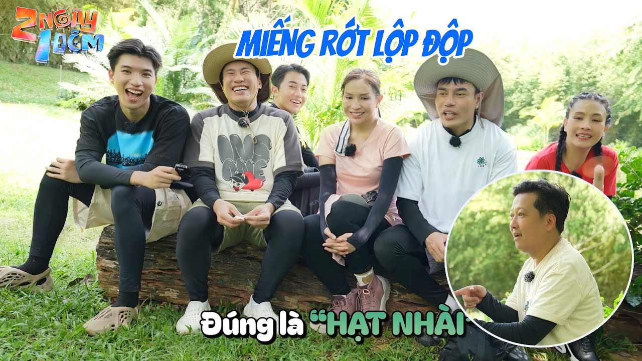 Dương Lâm, Kiều Minh Tuấn không đỡ nổi miếng "hạt nhài" của mẹ già Trường Giang | BTS 2 Ngày 1 Đêm