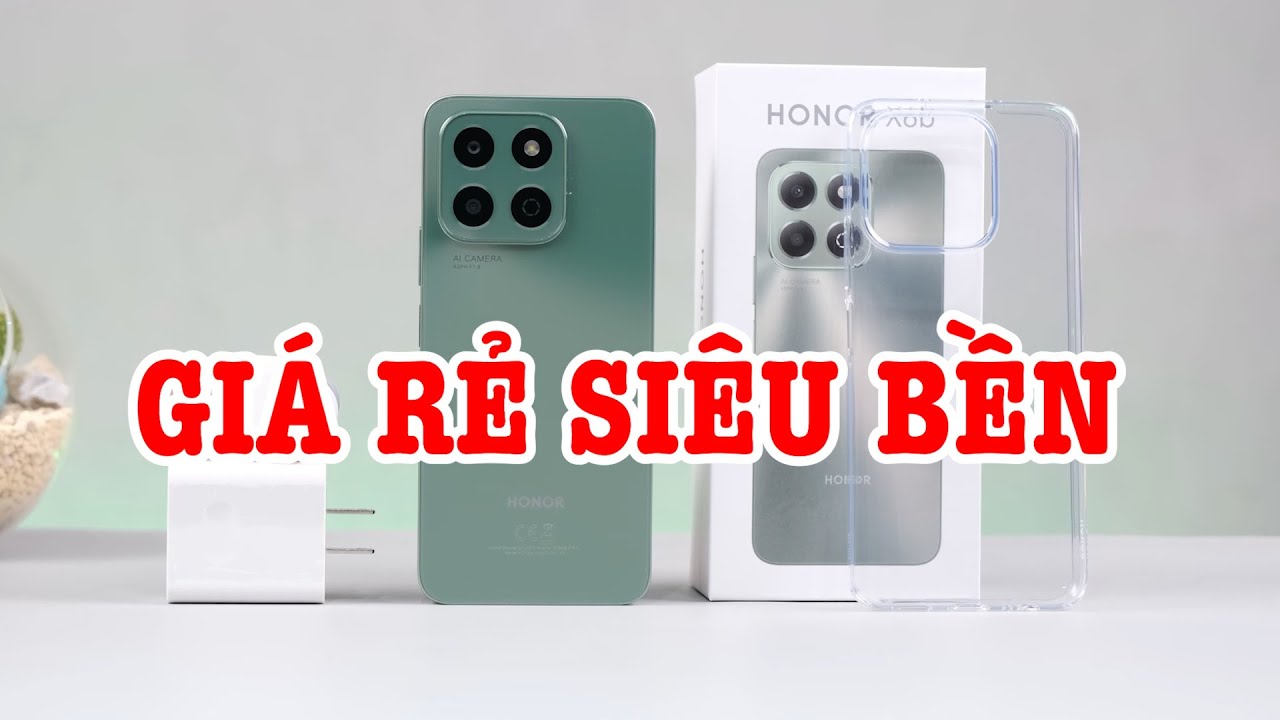 Mở hộp Honor X6b : điện thoại giá rẻ siêu bền thả rơi không vỡ