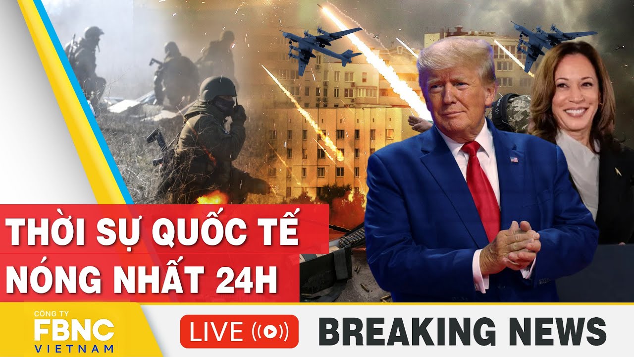 TRỰC TIẾP: Thời sự Quốc tế mới nhất: Israel mượn tay Mỹ diệt Iraq? Trump-Harris rượt nhau từng li