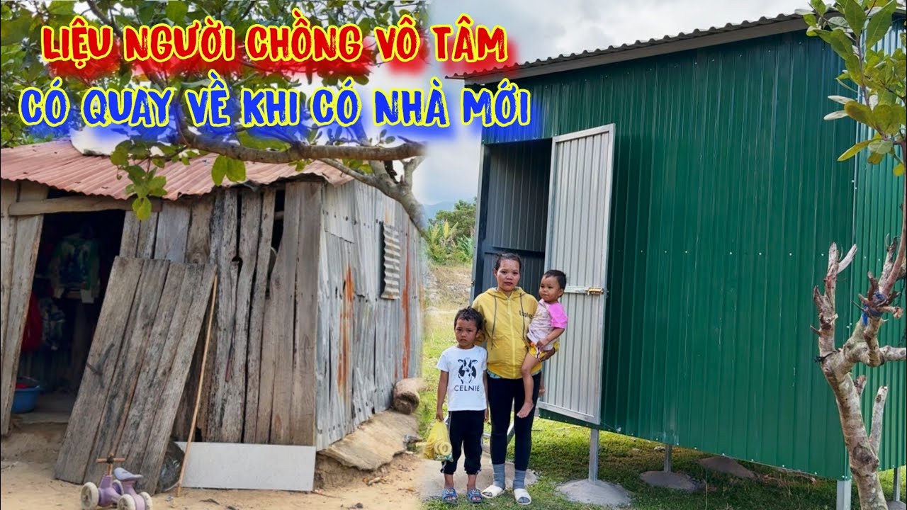 3 MẸ CON, ở trong NGÔI NHÀ rách nát TE TUA vui mừng hạnh phúc vì được TẶNG ngôi nhà MƠ ƯỚC - tập 934