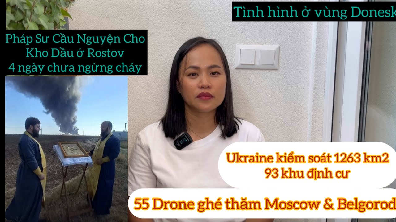 55 Drone Ghé Thăm Moscow và Belgorod ✅Ukraine Tiếp Tục Tiến Quân ở Kursk