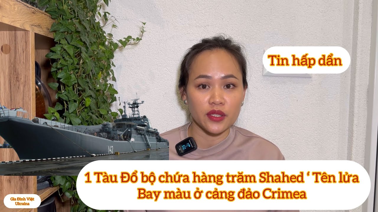 Một Tàu Đổ Bộ Khổng Lồ chứa hàng trăm Shahed “Máy bay không người lái “ Tên L.ửa  Thiệt Hại 99%