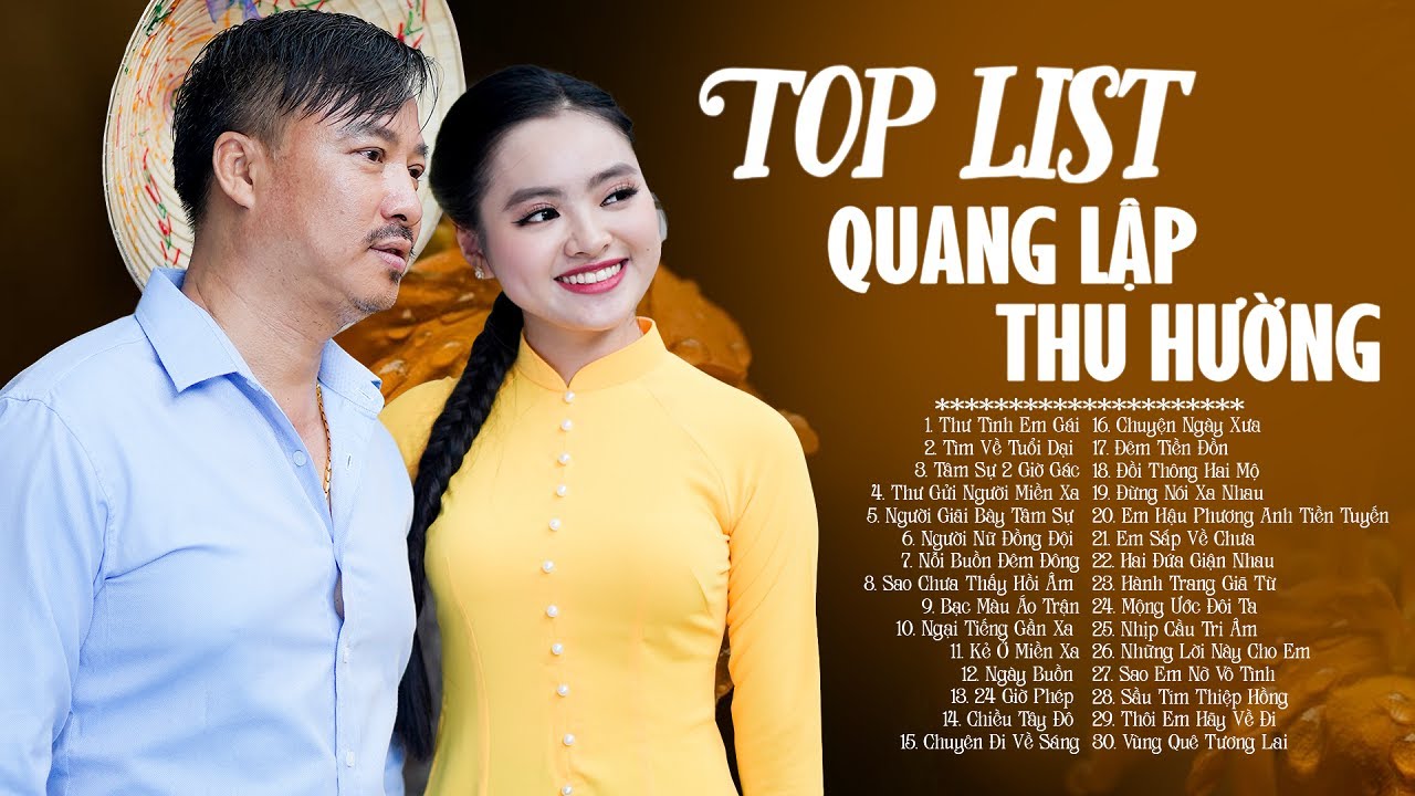 Song Ca THƯ TÌNH EM GÁI Thu Hường & Quang Lập 🌟Tuyển Tập Song Ca Khiến Khán Giả Mất Ăn Mất Ngủ