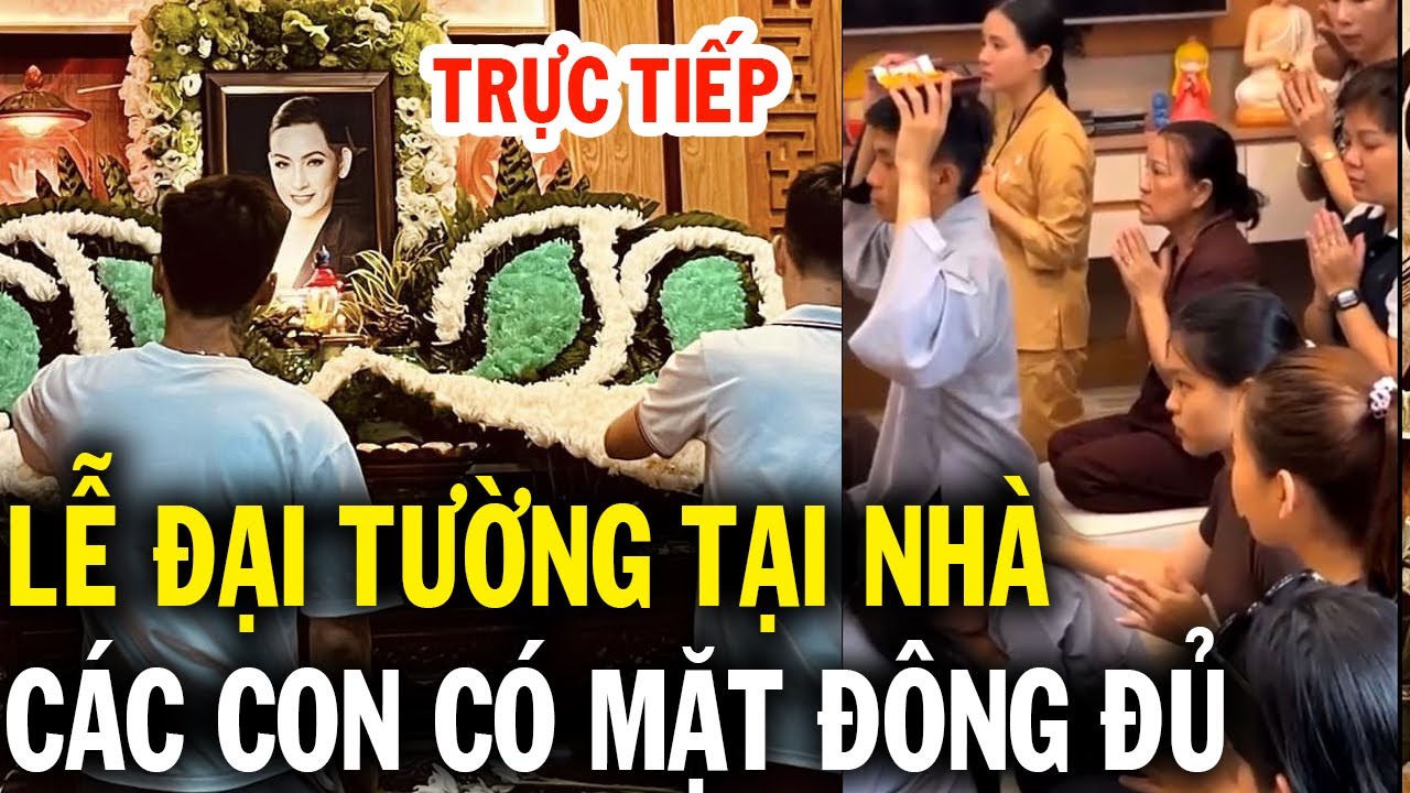 Trực tiếp giỗ 2 năm theo âm lịch tại nhà, các on Tuyết Nhung Quỳnh Trang Thiêng Ngân Đức Hiếu đầy đủ