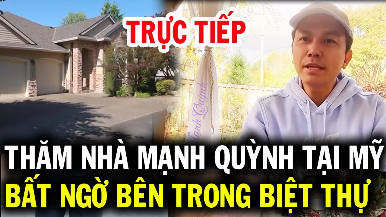 Trực tiếp thăm nhà Mạnh Quỳnh tại Mỹ, bất ngờ bên trong biệt thự sân vườn đơn giản mà rất đẹp